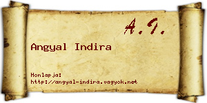 Angyal Indira névjegykártya